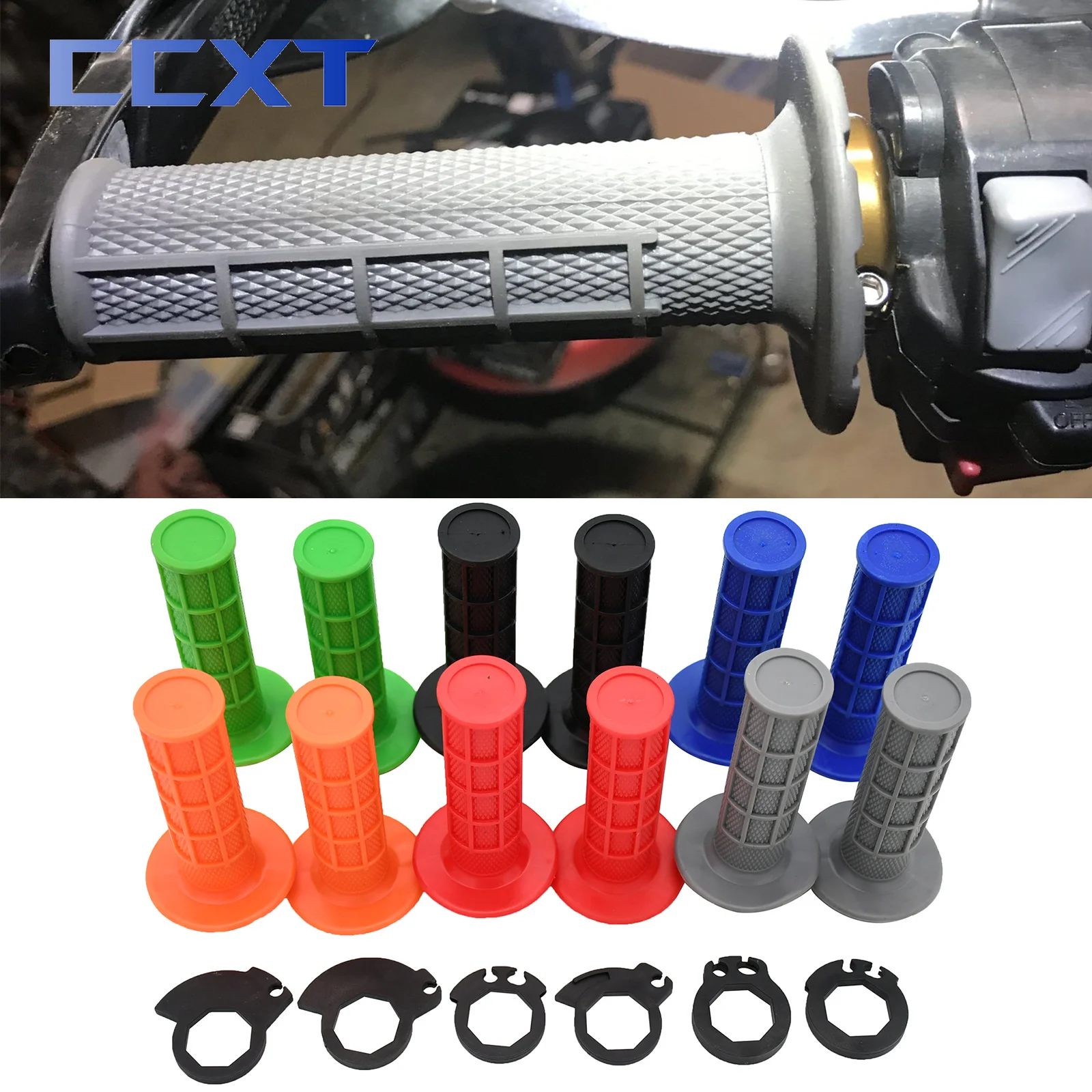 Motorcycle Universal Handle Grips Locking Mechanism Six Wheels Twist Handlebar For KTM EXC EXCF SX Honda Yamaha Kawasaki Suzuki