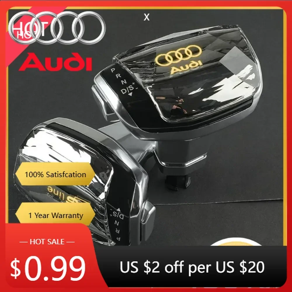 

Hub Caps Hot For Audi For Audi A4 A5 A6 A7 Q5 Q7 crystal gear shift knob head lever gearbox handle handlball parts