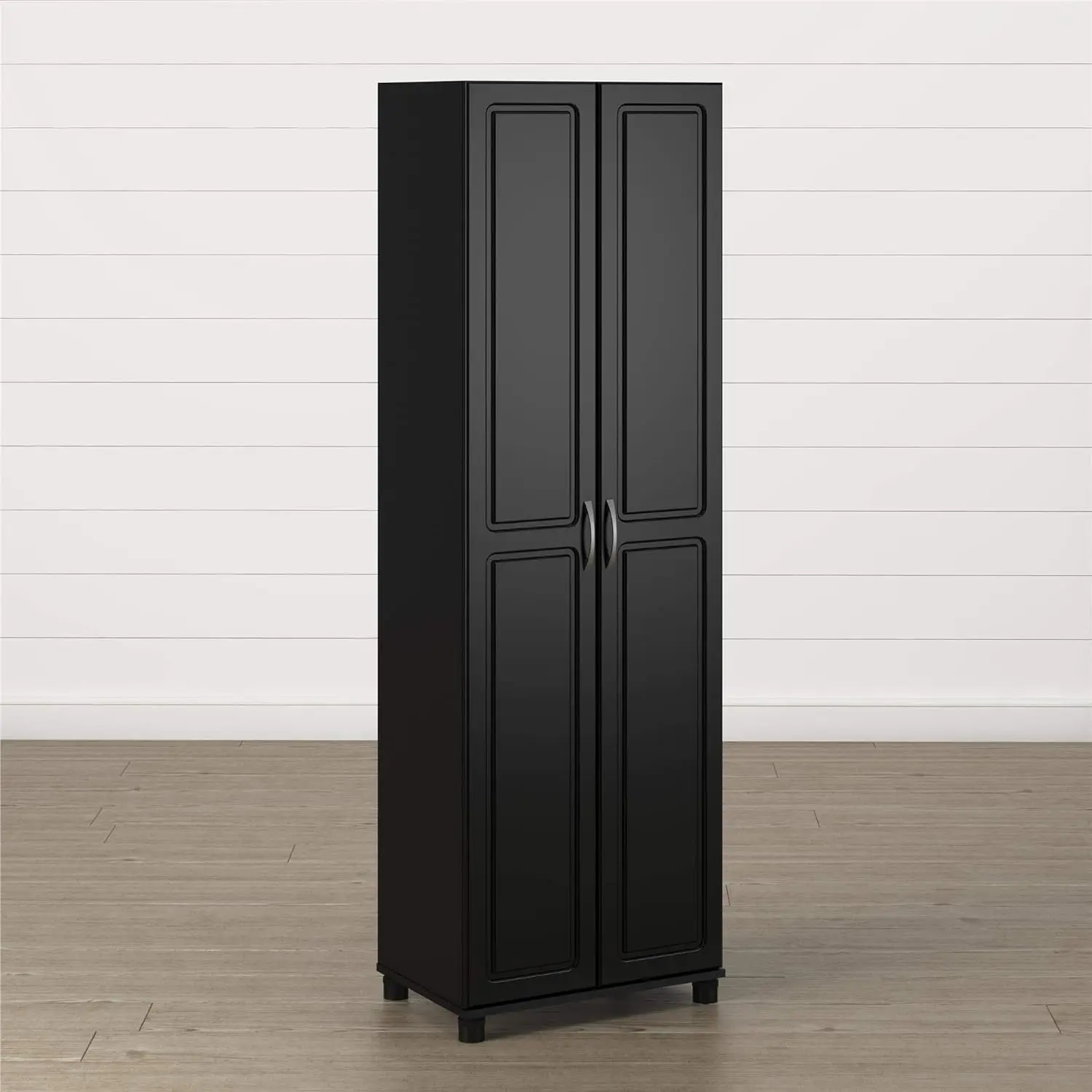 SystemBuild Shinall-Armoire de rangement utilitaire, 24 pouces, noir