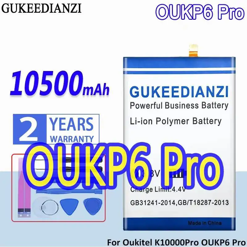 

Аккумулятор мобильного телефона 10500 мАч, надежное питание для Oukitel K10000 Pro Oukp 6 OUKP6