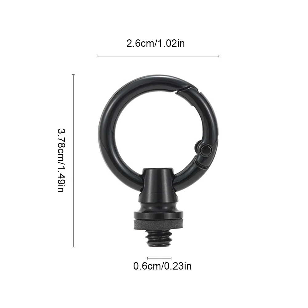 Camping Light Hanging Ring 1/4 Inch Thread Portable Lamp Hanging Hook Multi-functional Tent Flashlight Ring for Hiking Camping
