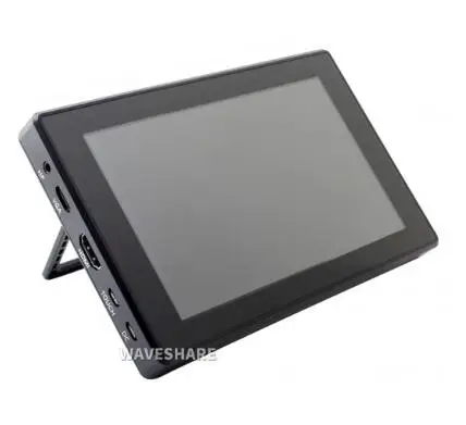 Waveshare 케이스 포함 HDMI LCD (H), 정전식 터치 스크린, 1024 × 600, HDMI, IPS, 다양한 시스템 지지대, 7 인치