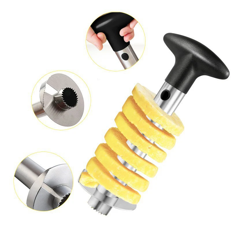 1pcs Pineapple Slicer Peeler Peeler Stainless Steel Fruit Tools Cooking Tools Kitchen Accessories Kitchen Gadgets