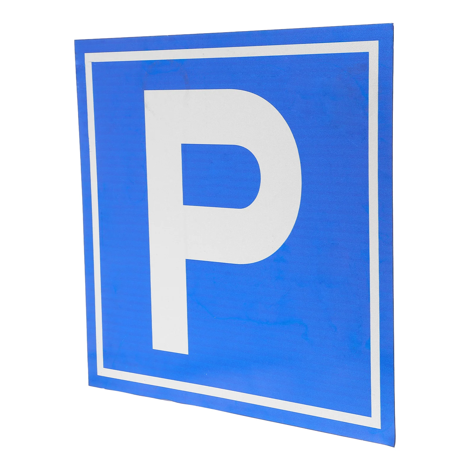 Cartello per parcheggio Simbolo di sicurezza Lega di alluminio I segnali stradali blu da strada 38X38X020CM