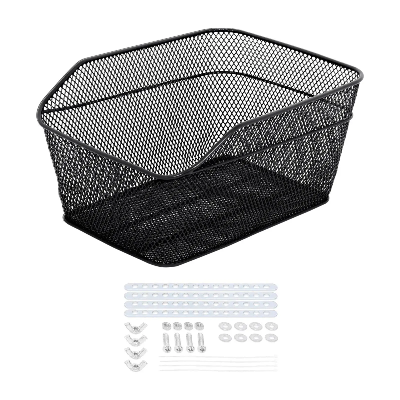 Bike Rear Basket Container Heavy Duty Riding Storage Bicycle Rear Cargo Rack