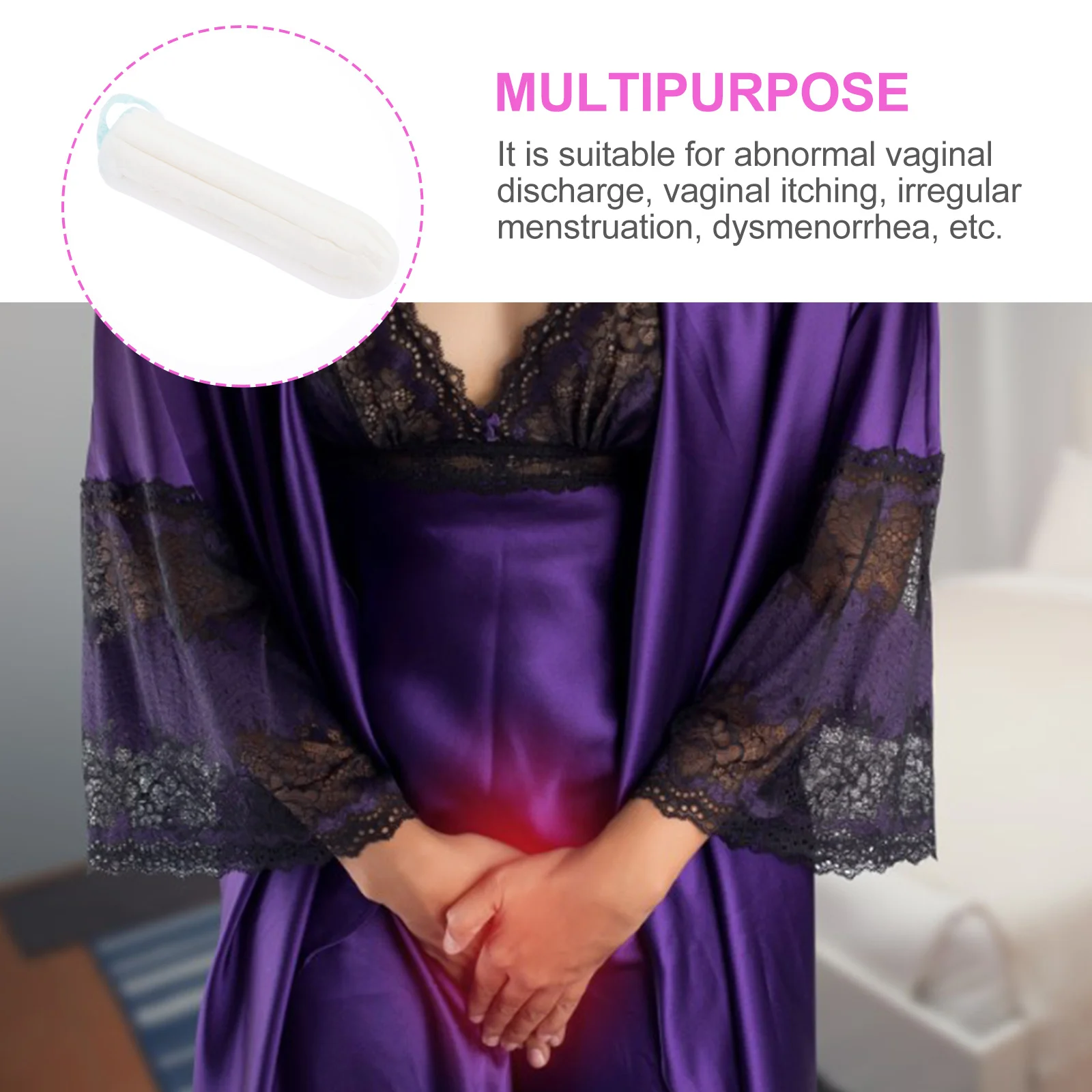 

50 шт., менструальный тампон, гигиеническая хлопковая вставка без аппликатора, удобная портативная легкая защита для женщин