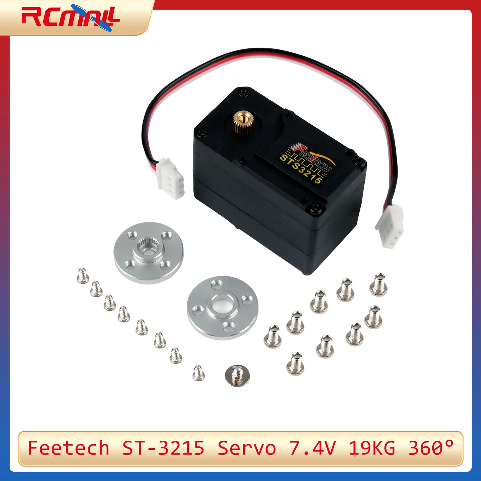 

STS3215 7.4V 19KG Magnetic Encoding Servo 360 Degree High Precision Feedback Serial Bus TTL Servos for Arduino Robot Feetech