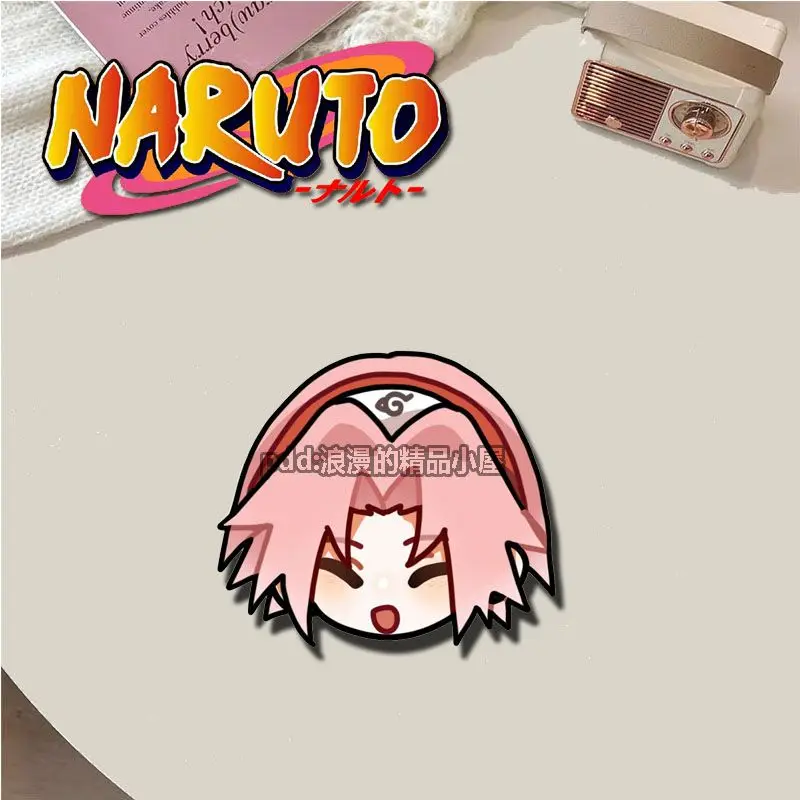 Naruto brooch peripheral kawaii Naruto Sasuke Kakashi Sakura badge anime pendant decoration school bag jewelry gift wholesale