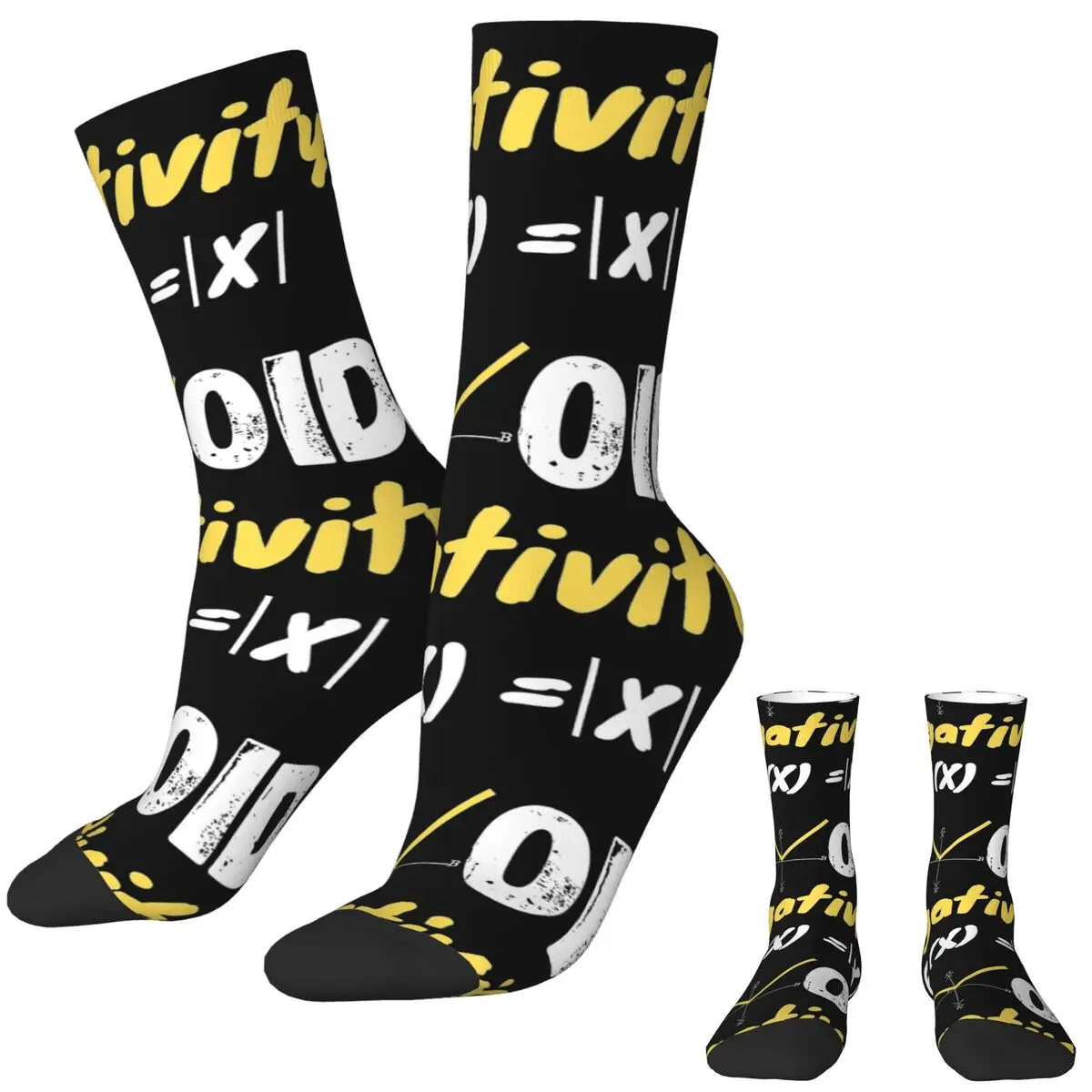 Math Equation Socks Autumn Stockings Casual Unisex Men Warm Soft Socks Graphic Climbing Non Slip Socks