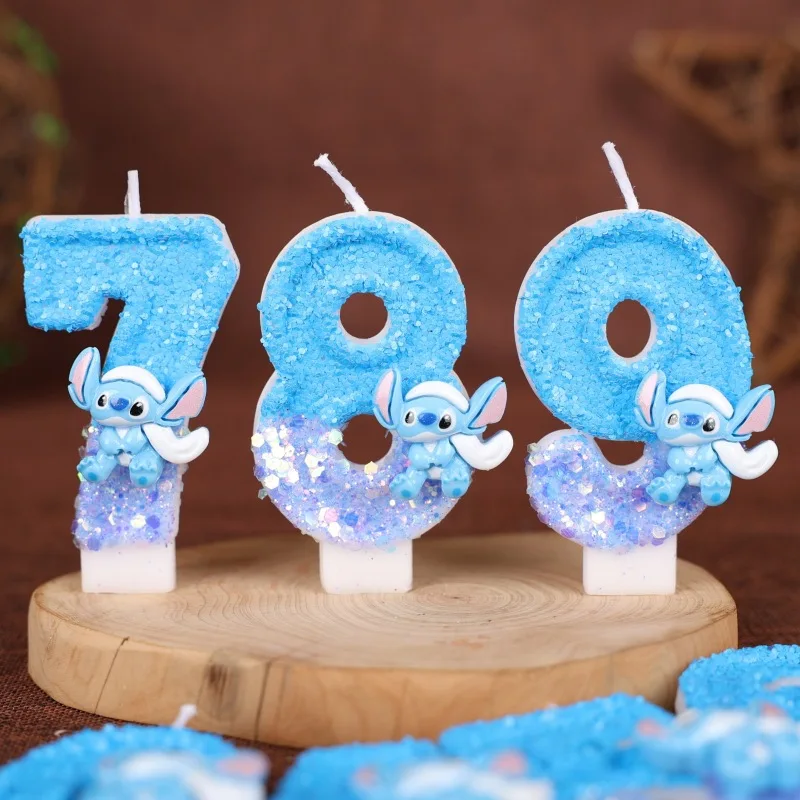 شمعة عيد ميلاد رقمية كرتونية بعمر سنة واحدة، شمعة كعكة عيد ميلاد لطيفة مصنوعة يدويًا