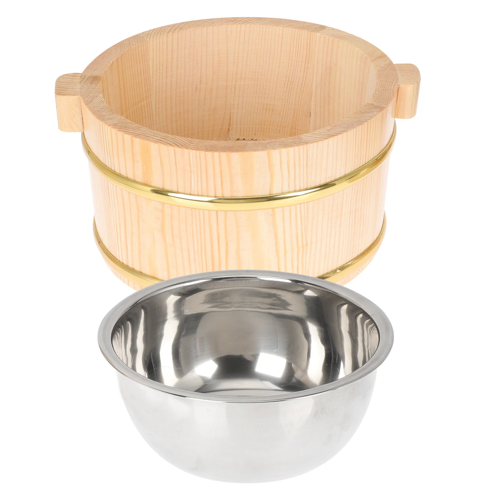 

Food Storage Bucket Sushi Serving Salad Japanese Rice Container Mixing Bowls Tub