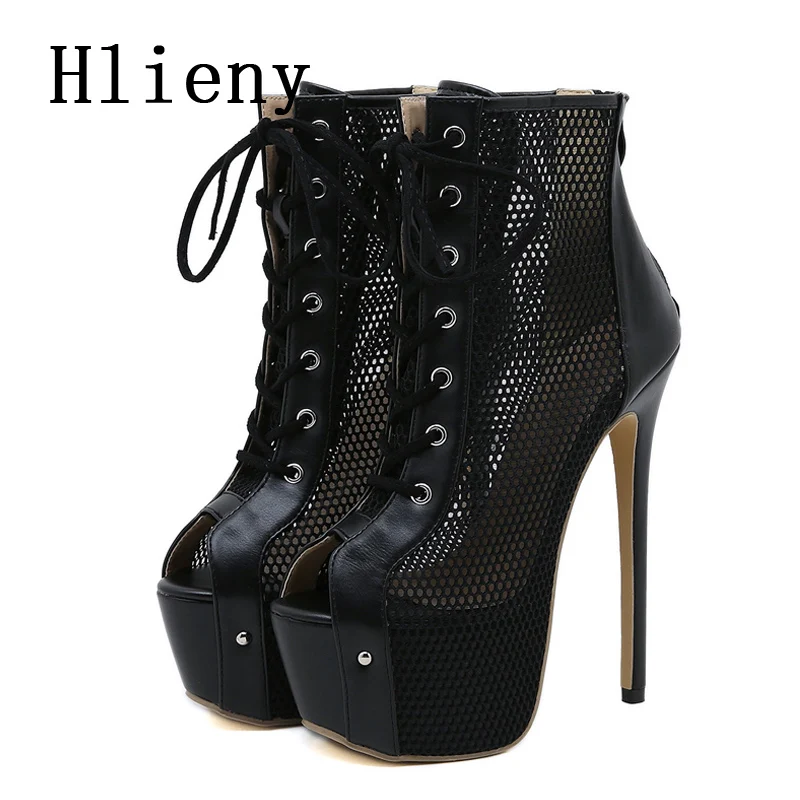 Hlieny Sexy Fashion Platform Dance Boot Shoes Very Light Comfort High Quality High Heels Peep Toe Dancing Woman's  Sandals