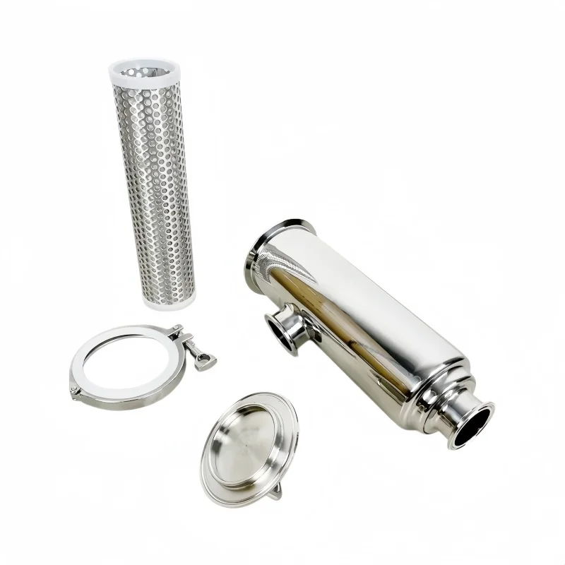 304 Stainless Steel Tri Clamp Pipeline Filter, Angle Filter L Type Strainer For Homebrew Beer Brewing  Distillation