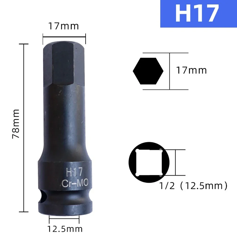 Steckdosen adapter pneumatischer Sechs kant schrauben dreher Steckschlüssel U-Gelenk Schlag buchsen adapter Handwerkzeuge Chrom-Molybdän-Stahl