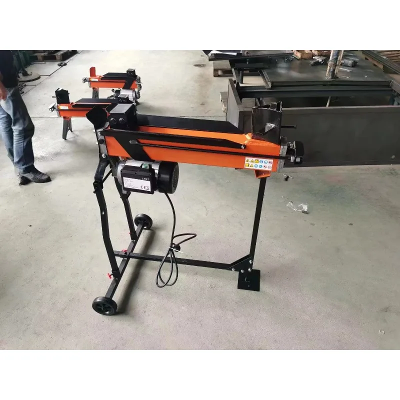 CE Certified 5 7 Ton Electric Firewood Processor 2200W Hydraulic Log Splitter Wood Cutting Machine for Forestry Farm Home Use