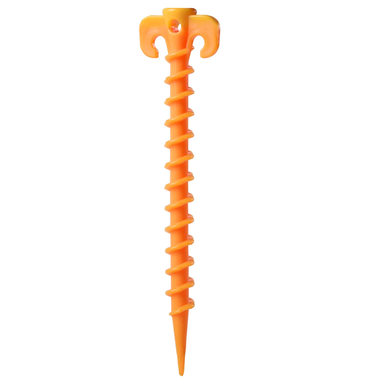 Clavos de tienda de campaña al aire libre, clavos de tierra, estacas de clavos de tornillo, clavijas de arena de plástico, estacas de tienda de playa