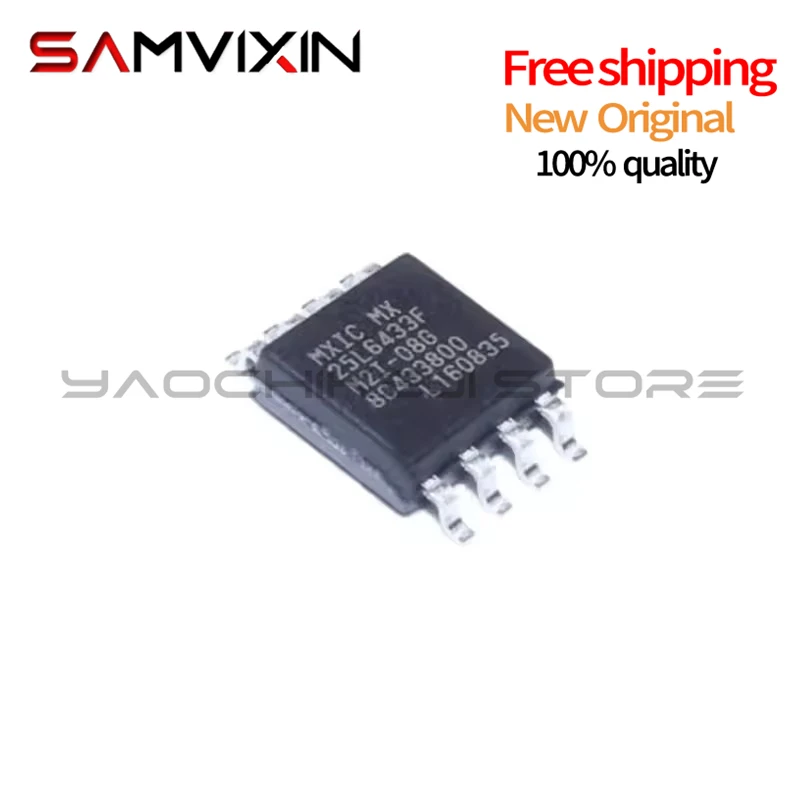 10PCS/LOT MX25L6433FM2I-08G MX25L6433FM2I  IC FLASH 64MBIT SPI/QUAD SOP8 chip New original free shipping