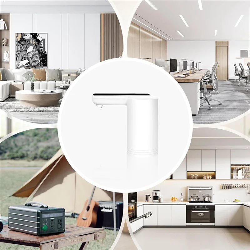 A94E-waterdispenser voor fles van 5 gallon, universele waterpomp met 2 motoren, snelere pomp, draagbaar opladen via USB