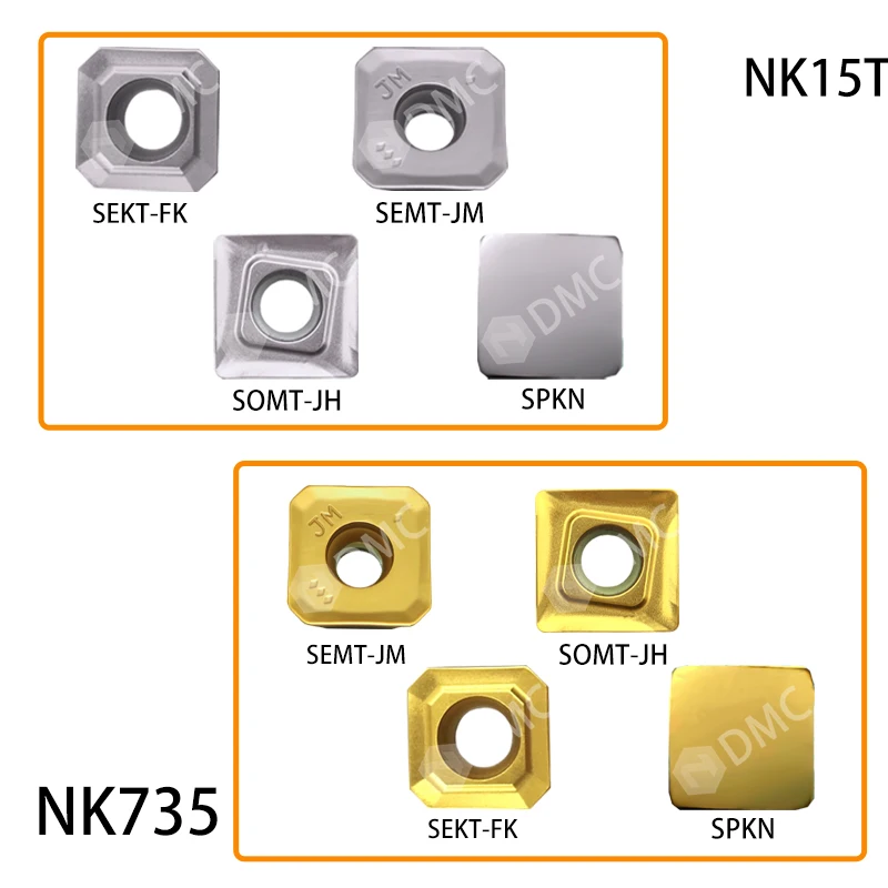 SOMT12T308 SEKT1204AFTN SEMT13T3 SPKN1203 NK15TF NK735 Lathe Cutter Milling Blades Numerical Control Cutting Tools Material Part