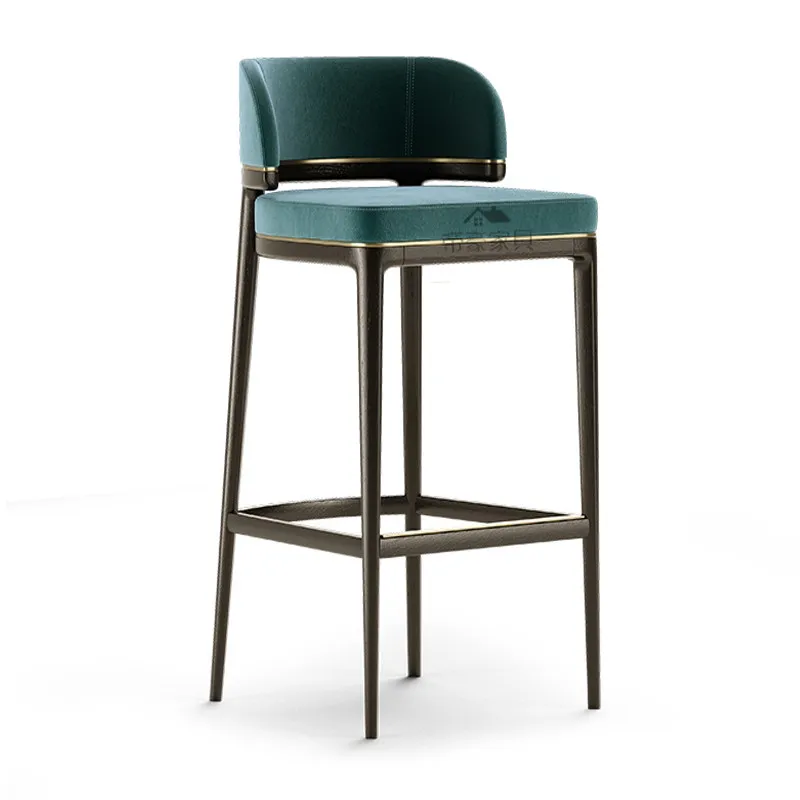 

High Kitchen Bar Stools Counter Luxury Living Room Designer Modern Long Bar Chairs With Back Taburete Alto Trendy Furniture