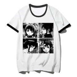 serial experiments lain t-shirt men 2022 japanese grunge vintage y2k tshirt t-shirt y2k couple clothes