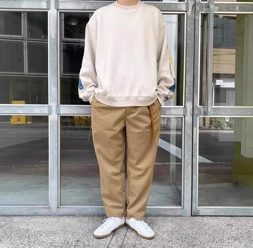 خمر عودة المرقعة الأزهار النسيج هيراتا الرجال والنساء كنزة قطيفة ريترو بأكمام طويلة تي شيرت غير رأس المال