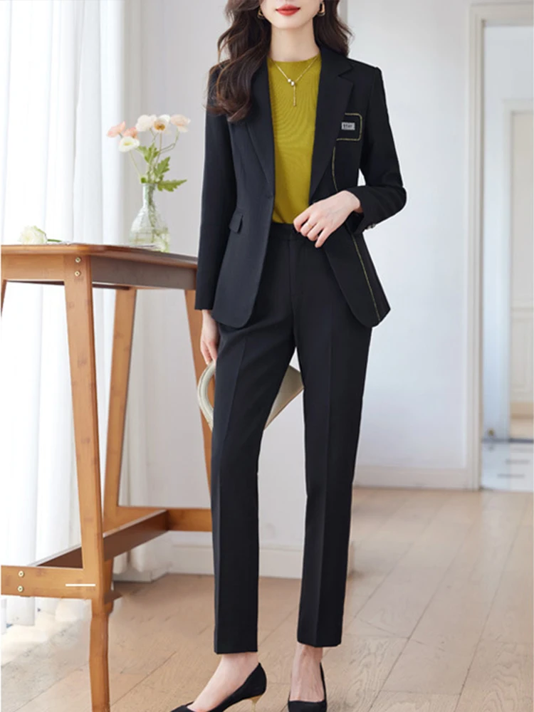 نمط جديد تصميم أنيق المهنية البدلة الرسمية ضوء ناضجة النساء دعوى عمال مزاجه آلهة نمط فستان أطفال مع سروال داخلي #2