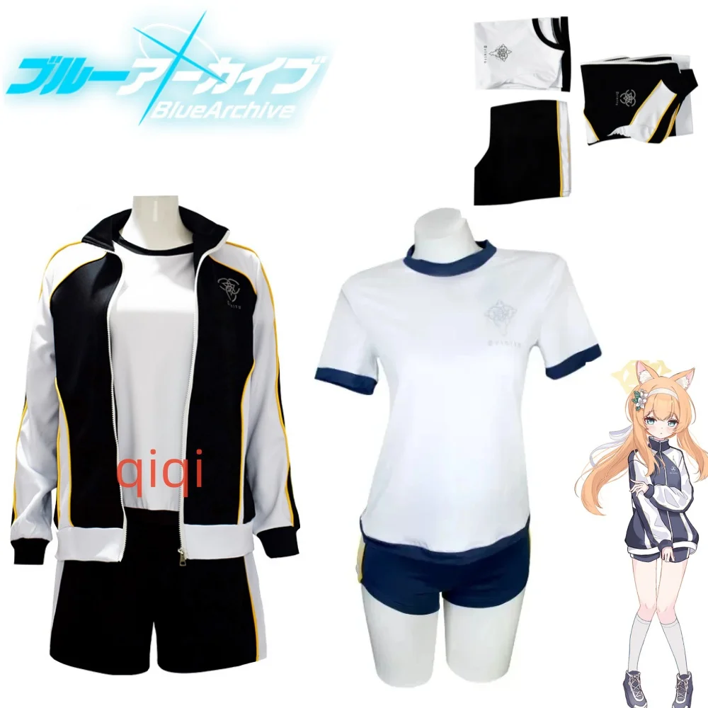 

Game Blue Archive Iochi Marī Cosplay Japanese Gymnastics School Uniform Set T-Shirt Casual Clothes Fashion Trend Costume