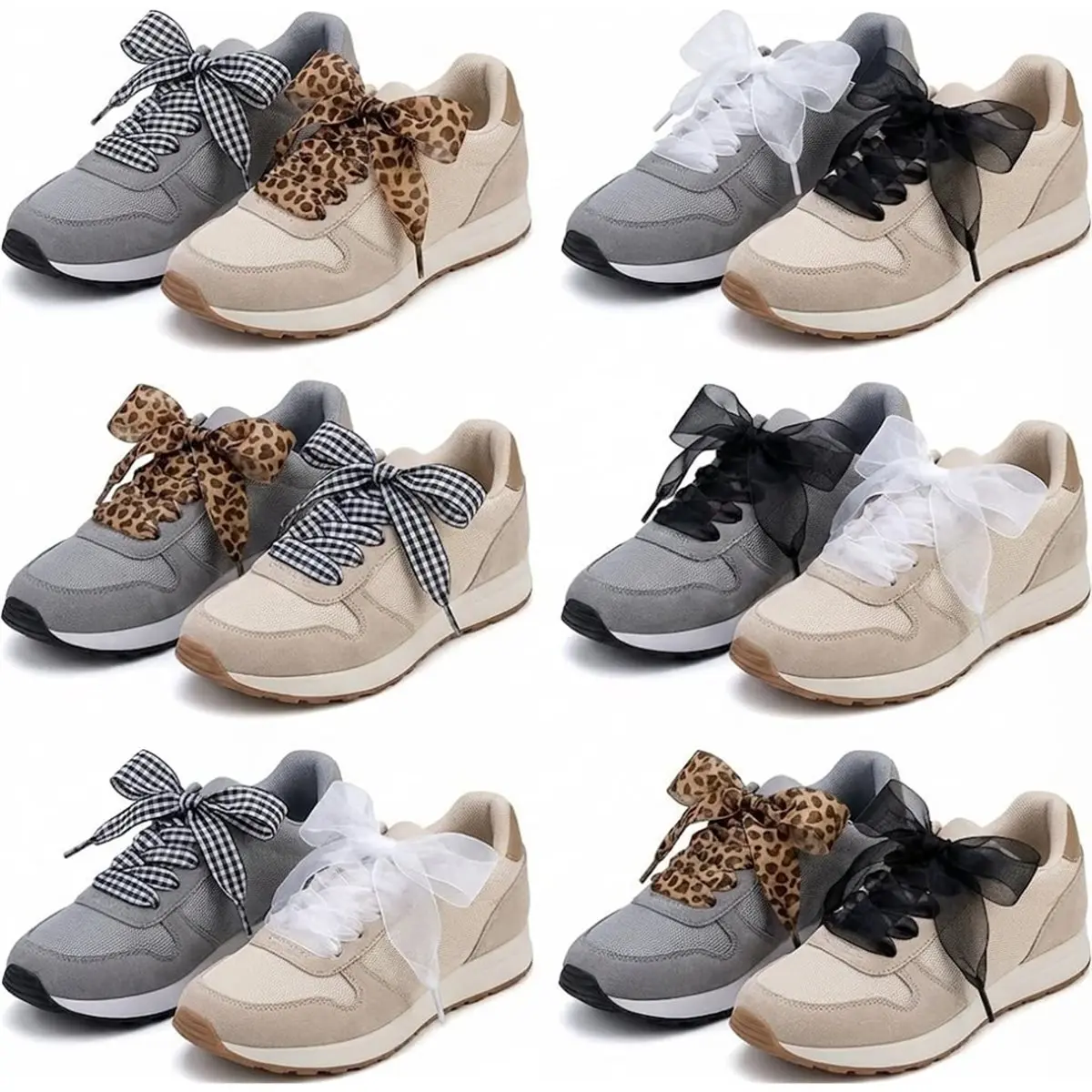 4pair Ribbon Shoe Laces for Women'S Sneakers Ideal Choice for Cute Style Solving Boring Footwear Problems Set 47 in Long