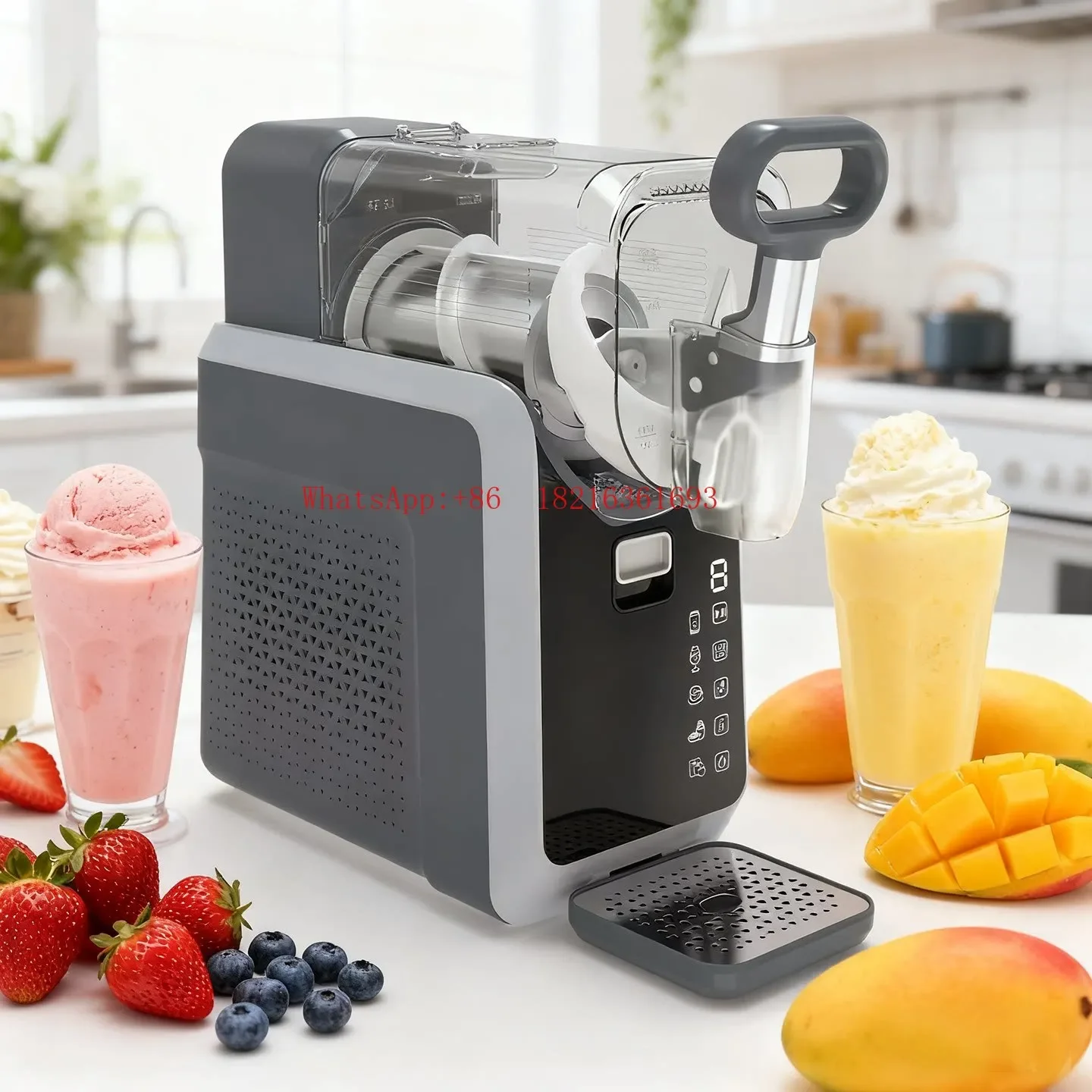 Limited Offer Ice Cream Machine Small Household Cold Drink Slush Smoothie Machine Ice Shaver Automatic Cleaning