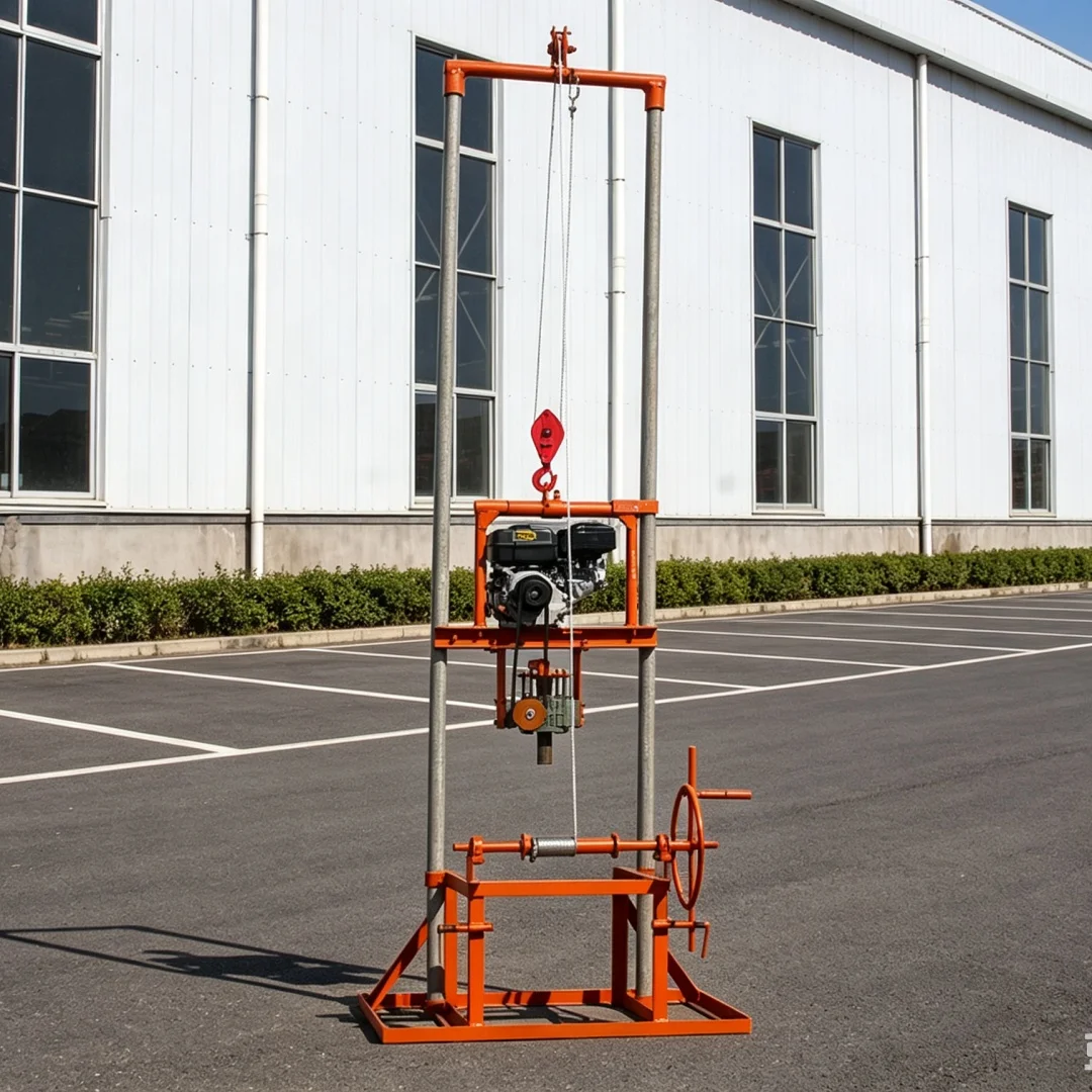 Customized Small Portable Gantry Water Well Drilling Rig, Shallow Water Supply Drilling Equipment for Farm Courtyards