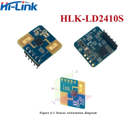 Imagen 2 del producto HiLink HLK-LD2410B LD2410C LD2420 LD2450 24Ghz Módulo de Radar de presencia humana inteligente Ajuste de parámetros inteligente multinivel