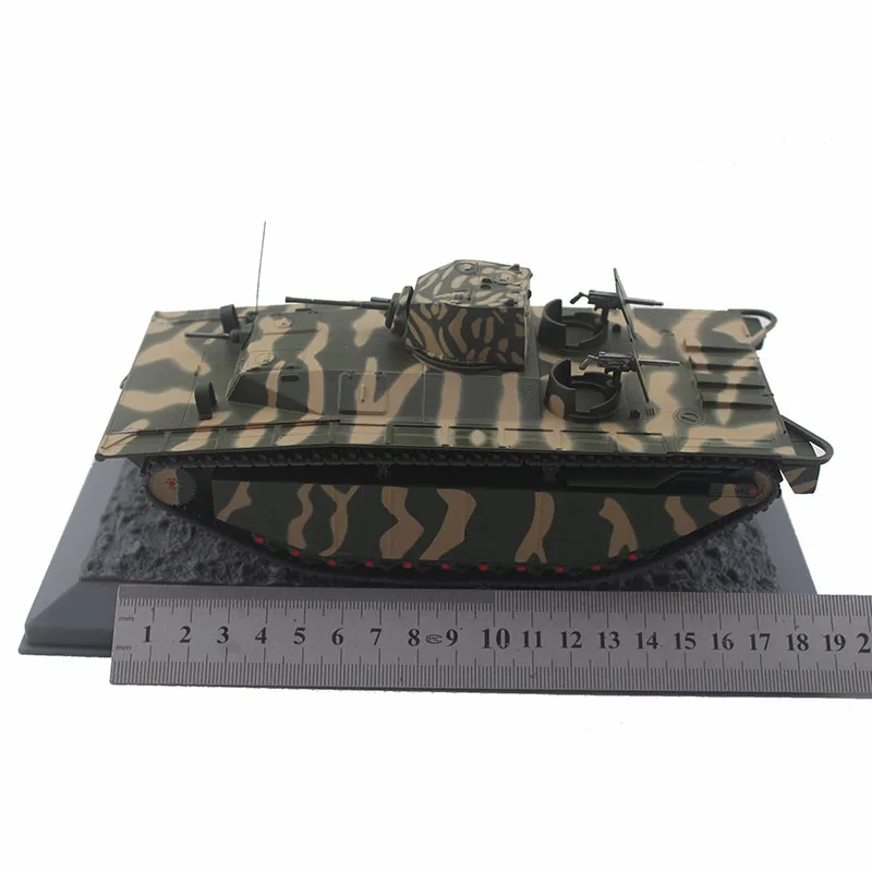 Spot Goods Die-cast 1/43 Scale American Light Amphibious Tank Thunder Lvt(a)-1 Combat Vehicle Alloy Simulation Model Static Gift