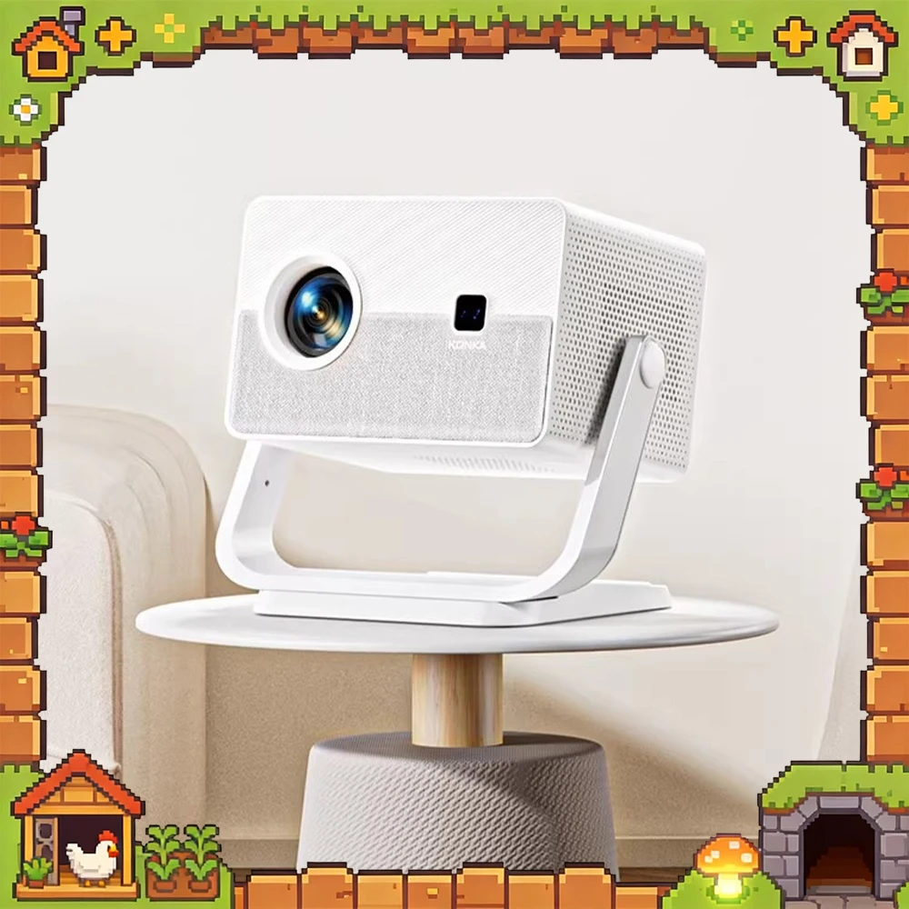 

Проектор KONKA H4proYuntai Version 1080P с яркостью 300 CVIA люмен, поддержкой четырехсторонней коррекции и автофокусом, идеально подходит для подарков.