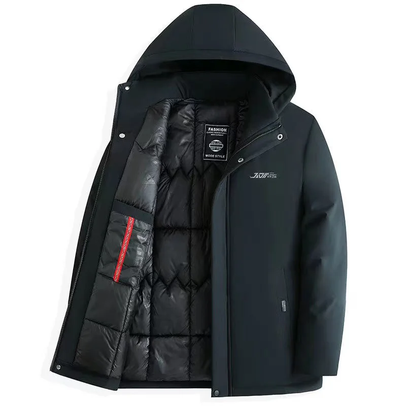 2025 winter new style hooded jacket sill-like cotton jackets men,mens fashion thicken warm parkas winter coat male size XL-5XL