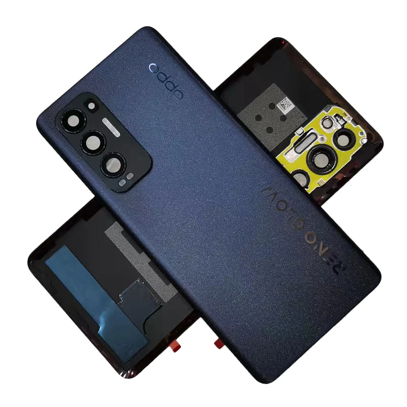 Original New Back Glass For Oppo Reno5 Pro+ 5G Back Battery Cover Rear Door Housing For Reno5 Pro Plus PDRM00 PDRT00 Back Cover