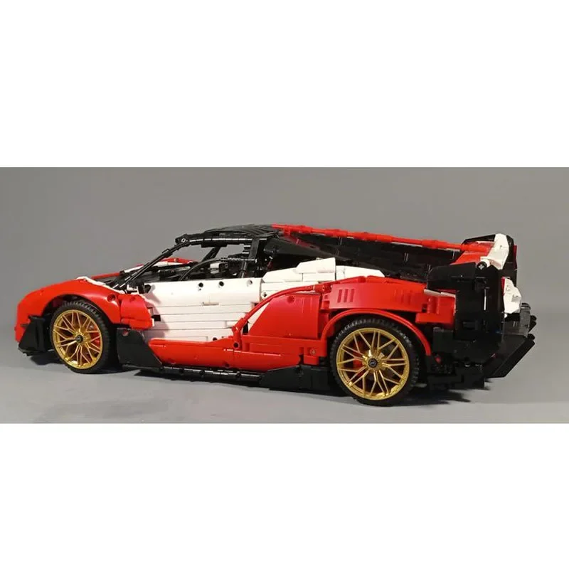 MOC-144737 New Super 1:8 Roadster Assembly Stitching Building Block Model 3816 Parts Kids Birthday Building Blocks Toy Gift