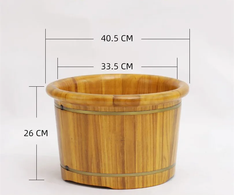 Solid wood foot bath tub Foot bath tub Foot bath tub Thick durable foot bath tub foot bath wooden basin