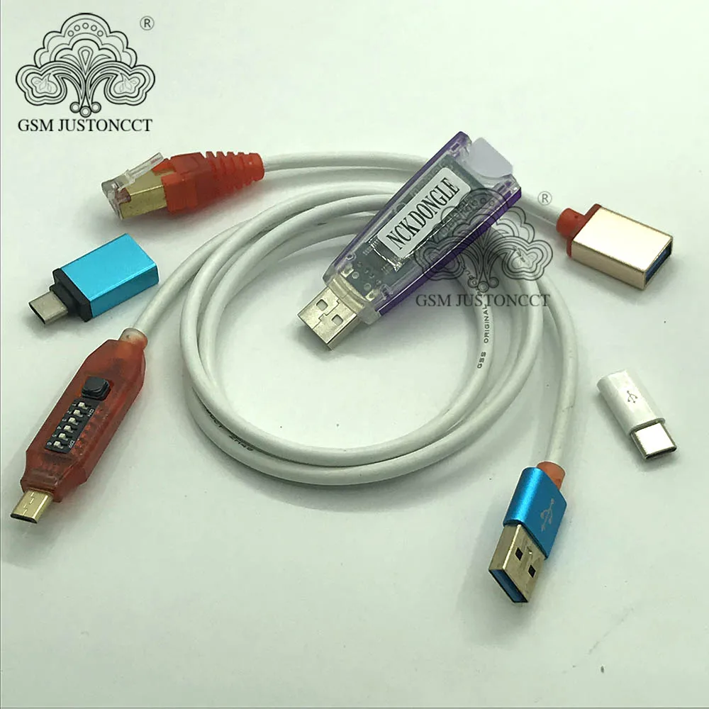 The Newest Original NCK Pro Dongle NCK Pro2 Dongle+ALL BOOT CABLE ( NCK DONGLE+UMT DONGLE 2 in1 )