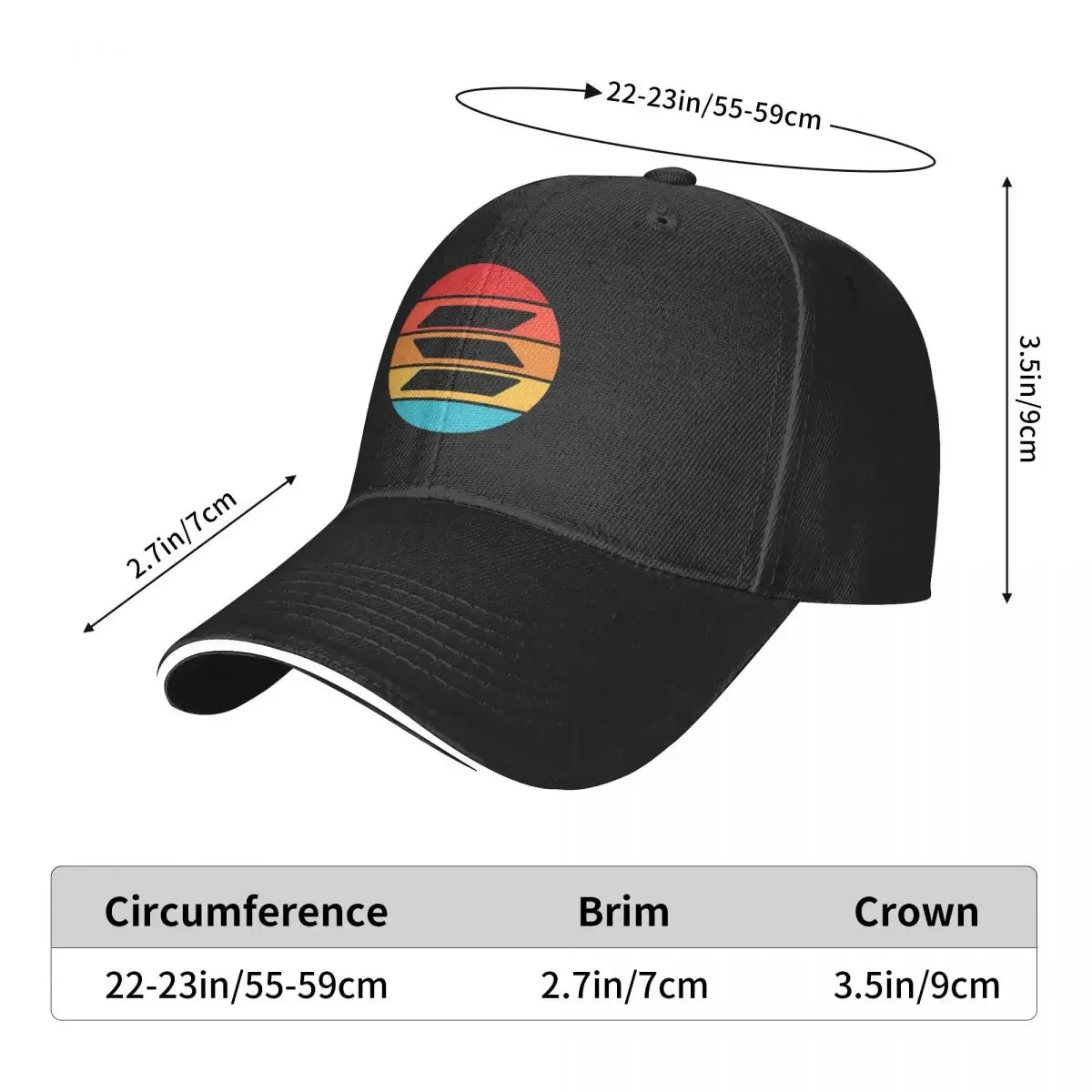 Solana Cryptocurrency - Solana SOL Cap Fashion Casual Baseball Caps Adjustable Hat Hip Hop Summer Unisex Baseball Hats image 2
