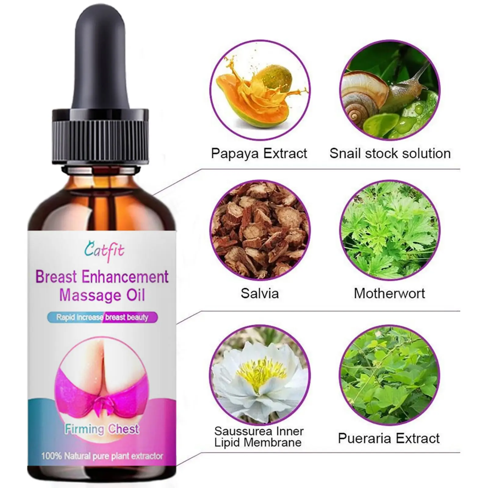 Breast Enlargement Essential Oil Farming Enhancement Breast Enlarge Big Bust Enlarging Bigger Chest Massage Care Moisturizing Oi