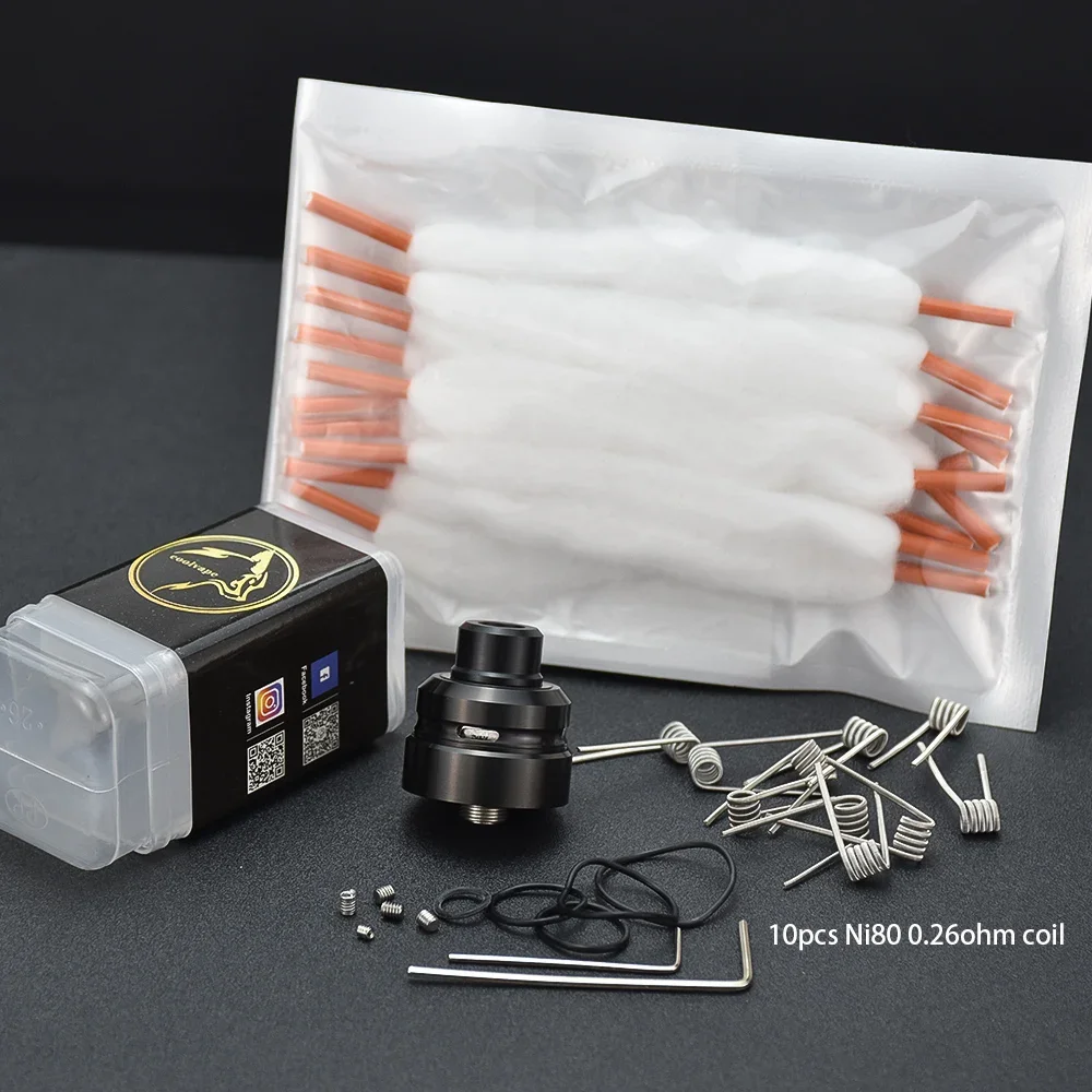 Wolfcoolvape Daywon V2 RDA 22mm MTL Single Coil Rebuildable Atomizer Squonk BF Pin Dripper Tank for Vape Box Mods