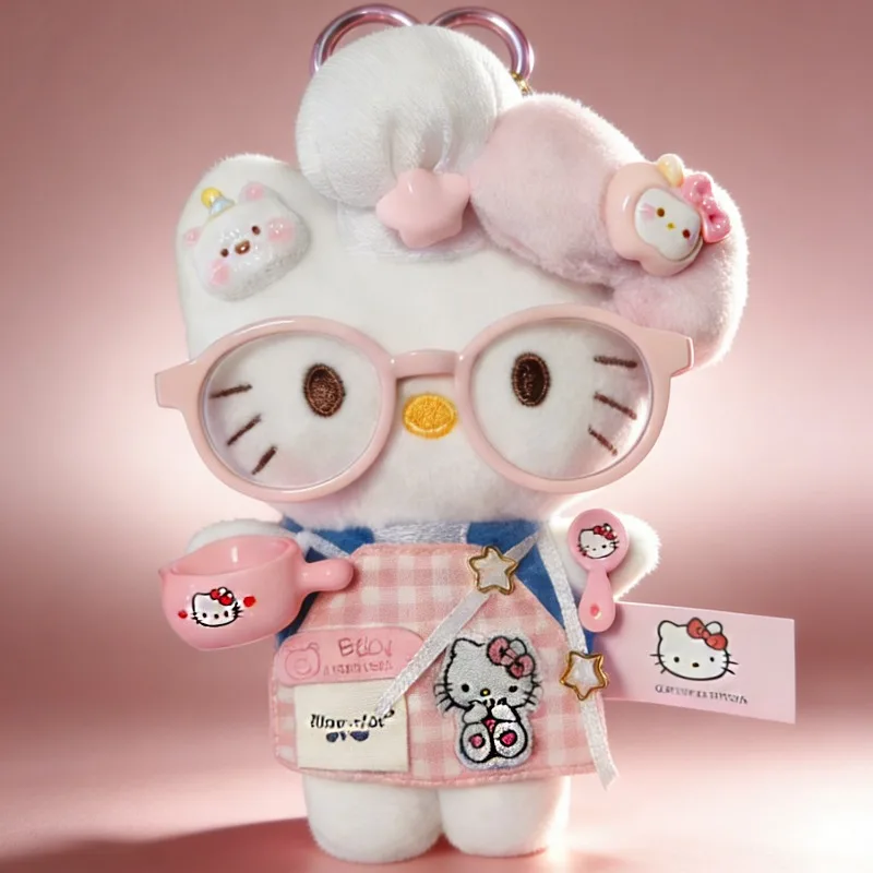 

Anime New Hello Kitty Plush Doll Cartoon Animation Key Chain Pendant Girly Heart Backpack Charms Good Looks Birthday Gift