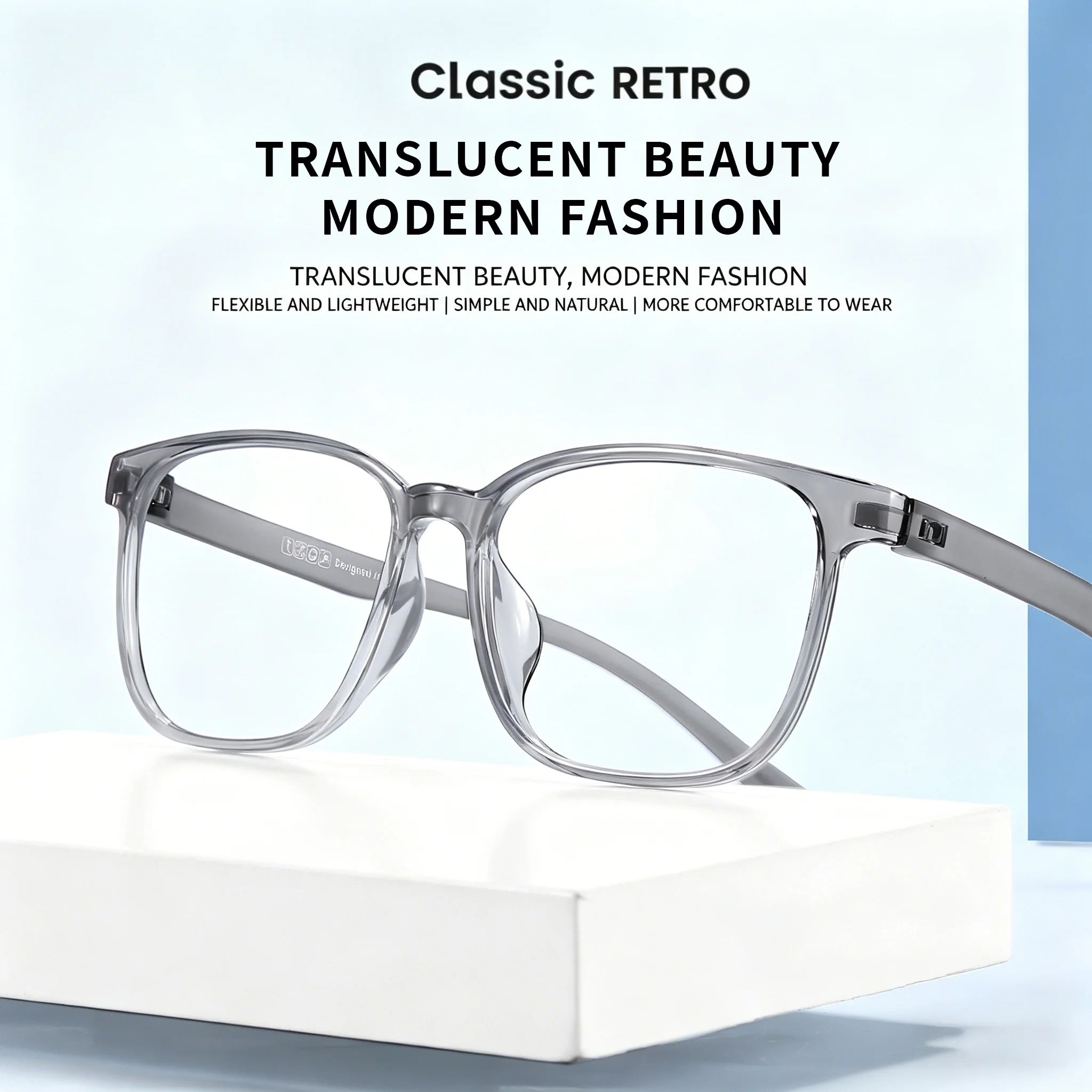 

ENTITY Myopia Hyperopia Prescription Square Optica Eyeglasses Anti Blue Light Computer Glasses Men and Women Decorative Quality