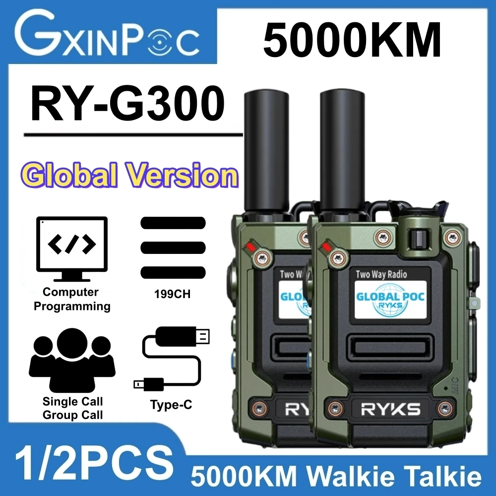 

RY-G300 for global ptt radio satelital poc radio zello 4g walkie talkie sim card europe
