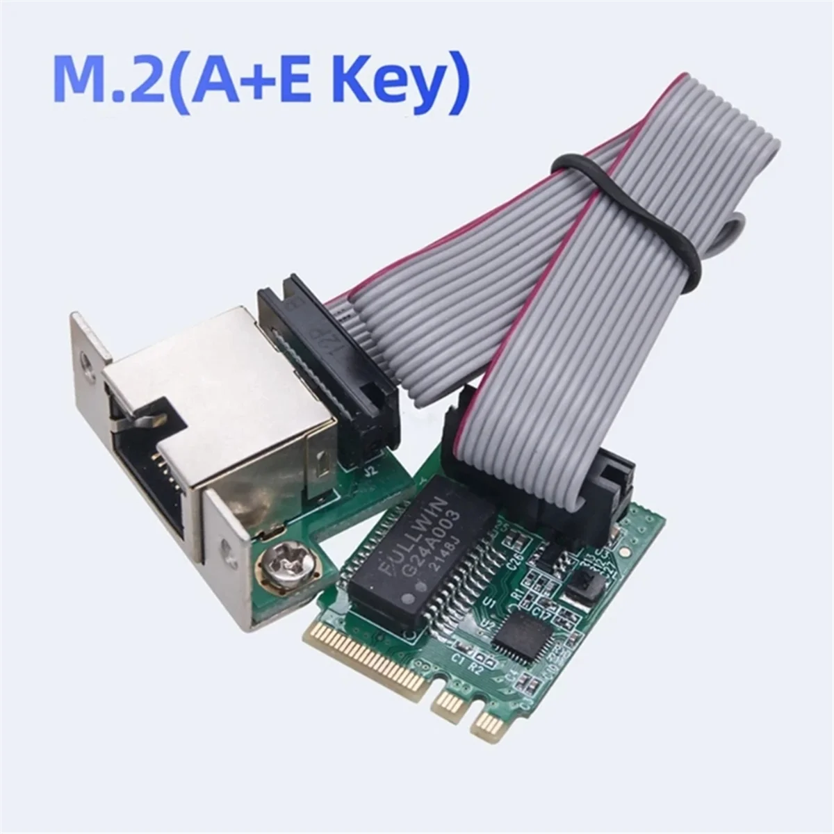 M.2 A Key and E Key Adapter Card to Single RJ45 Port 10/100/1000Mbps Ethernet Networks Card for Desktop Computer