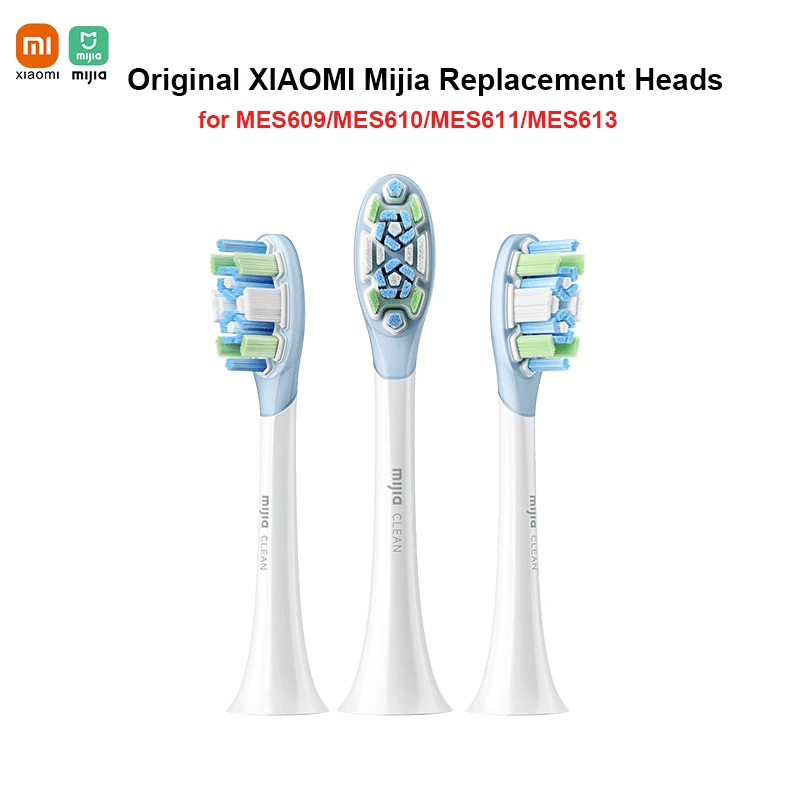 Original Brush Heads Replacement for XIAOMI Mijia Sonic Toothbrush MES609/610/611/613 Shock-absorbing Head for Sensitive Gum