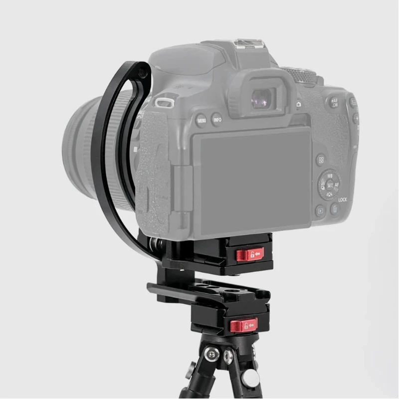 Collar Mount Plate Tripod Mount Ring Lens Support 1/4 Rotata