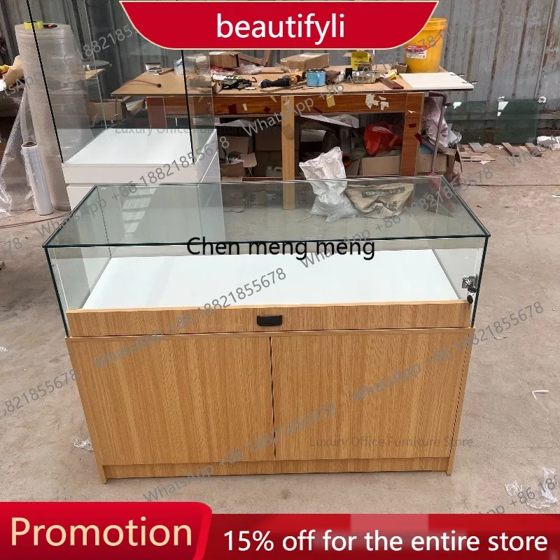 01A Factory Direct Sales Jewelry Glass Display Cabinet Designer Memorial Hall Exhibition Podium Commercial Furniture
