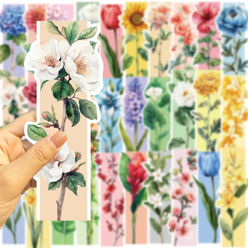 

5/30PCS Kawaii Flower Bookmark for Pages Books Readers Handheld Creative Materials Children's Stationery Supplies